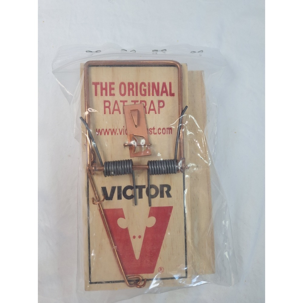 Victor The Original Rat Trap Wooden Snap Trap 2 Pack M144 Pest Control
